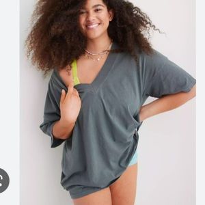 Aerie Extreme V-Neck Boyfriend Tee